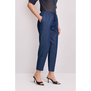 Kocca - Pantaloni in cotone stile jogger Donna, Tinta unita