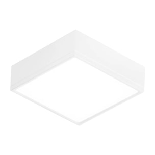 Plafoniera LED KLIO quadrata bianca 22W 3000K (Luce calda) 17 cm.