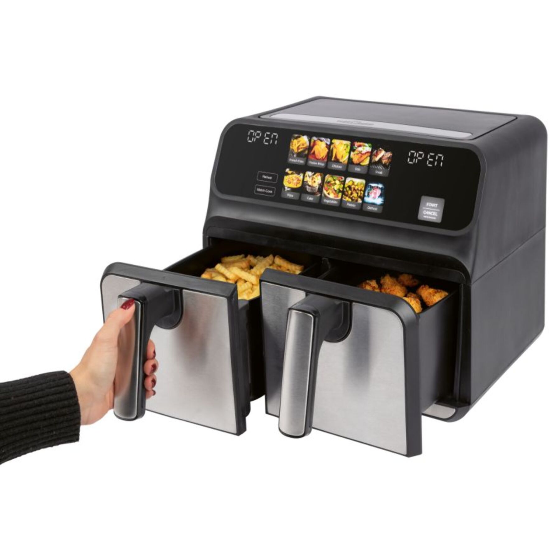 Friteuse à air chaud Air fryer 8L double compartiment Proficook PC-FR1287H
