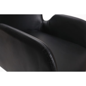 Chaises vintage noires (lot de 2) TIKA