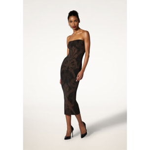 METALLIC JACQUARD DRESS