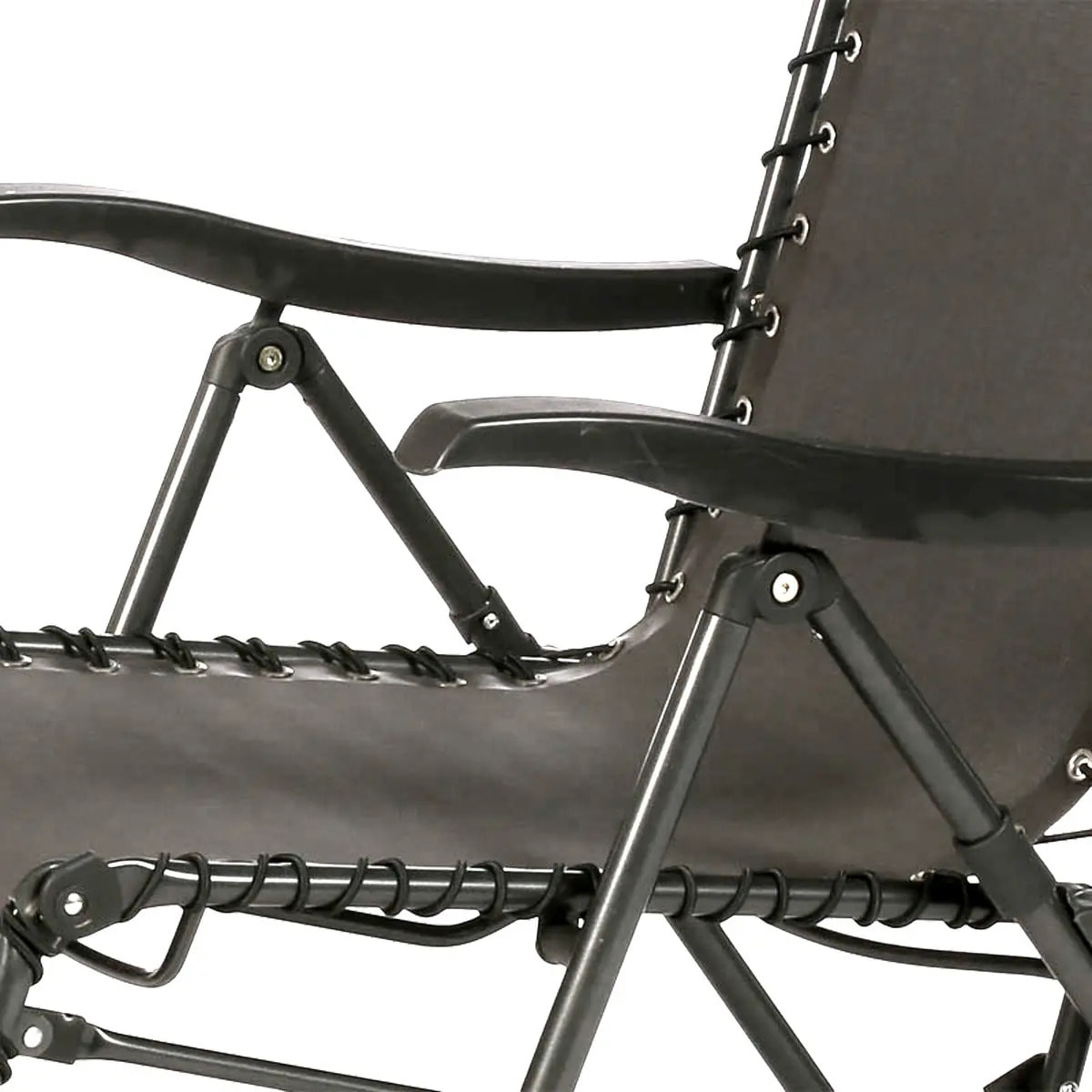 Fauteuil relax de jardin "Silos" anthracite acier traité époxy
