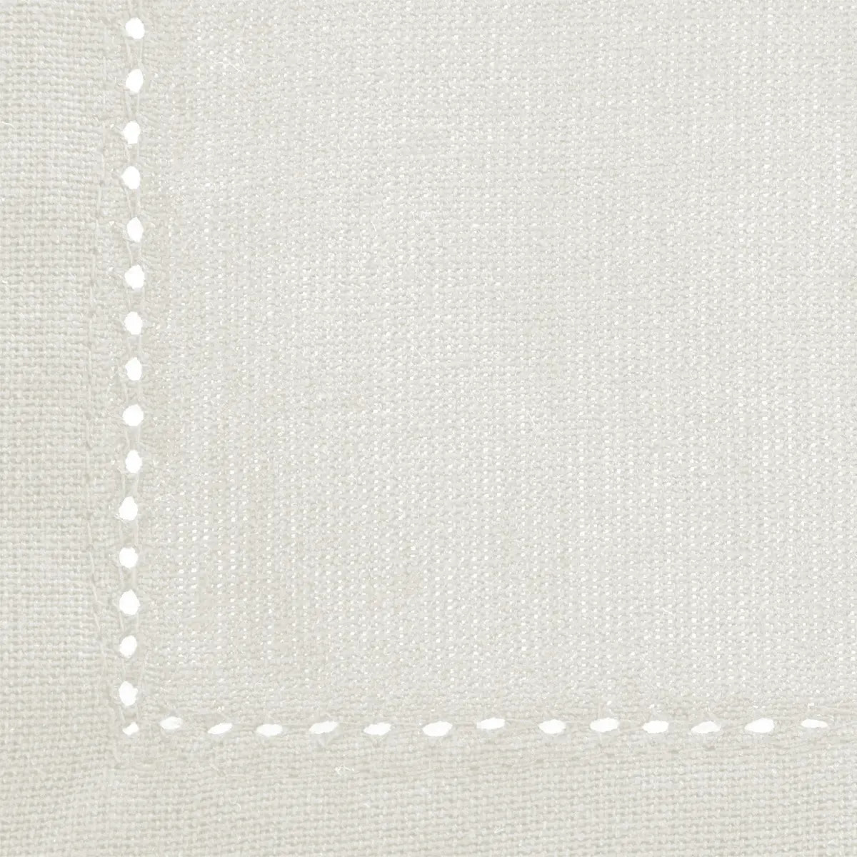 Lot de 4 serviettes de table "Chambray" - blanc 40x40 cm