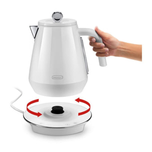 Bouilloire à température réglable DELONGHI Eclettica KBY2011.W
