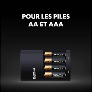Chargeur secteur DURACELL LR06 AA/LR03 AAA x2 + Chargeur CEF14