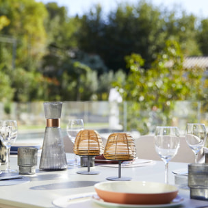 4 Lampes de table sans fil TWINS BOHEME H16cm