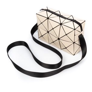 Aso borsa a tracolla di design geometrico.