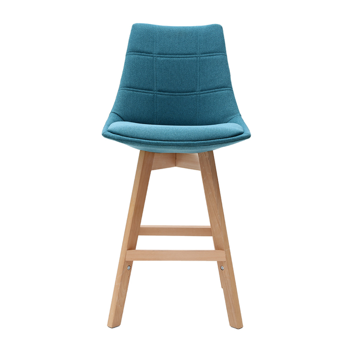 Tabourets de bar scandinaves bleu canard 65 cm (lot de 2) MATILDE