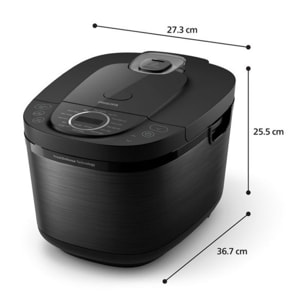 Cuiseur riz PHILIPS HD4814/31 rice cooker noir 1.8L, 800W