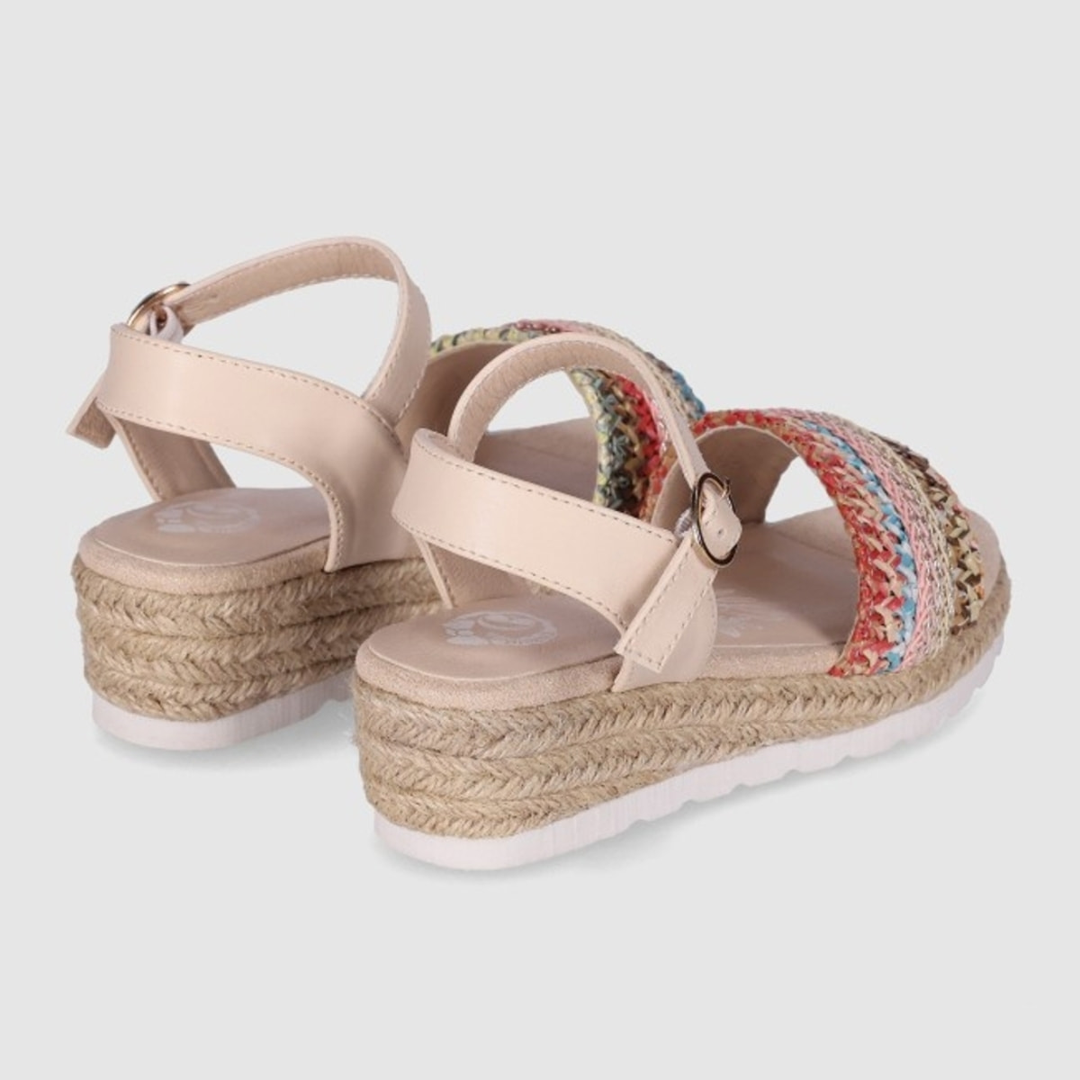 Sandalias de Piel Sintética - Multicolor - Tacón: 4 cm