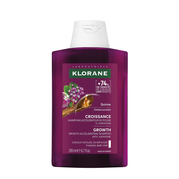 Croissance - Shampoing Accélérateur de Pousse à l'Adénosine et à la Quinine