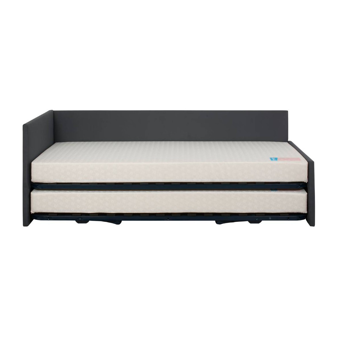 Banquette ATLANTA195 x 93 x 85, matelas Dunlopillo, pearl gris pearl noir