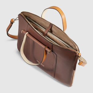 Piquadro Borsa da lavoro porta pc e porta iPad® con protezioni antiurto e anti RFID, espandibile