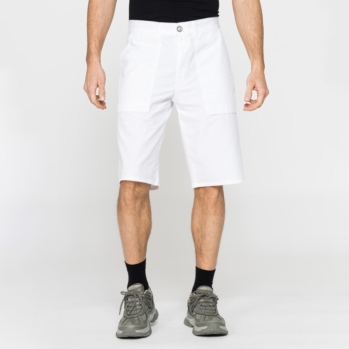 BERMUDA TINTA UNITA IN TELA DI COTONE