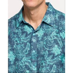 Camisa Manga Corta Azul - Westy