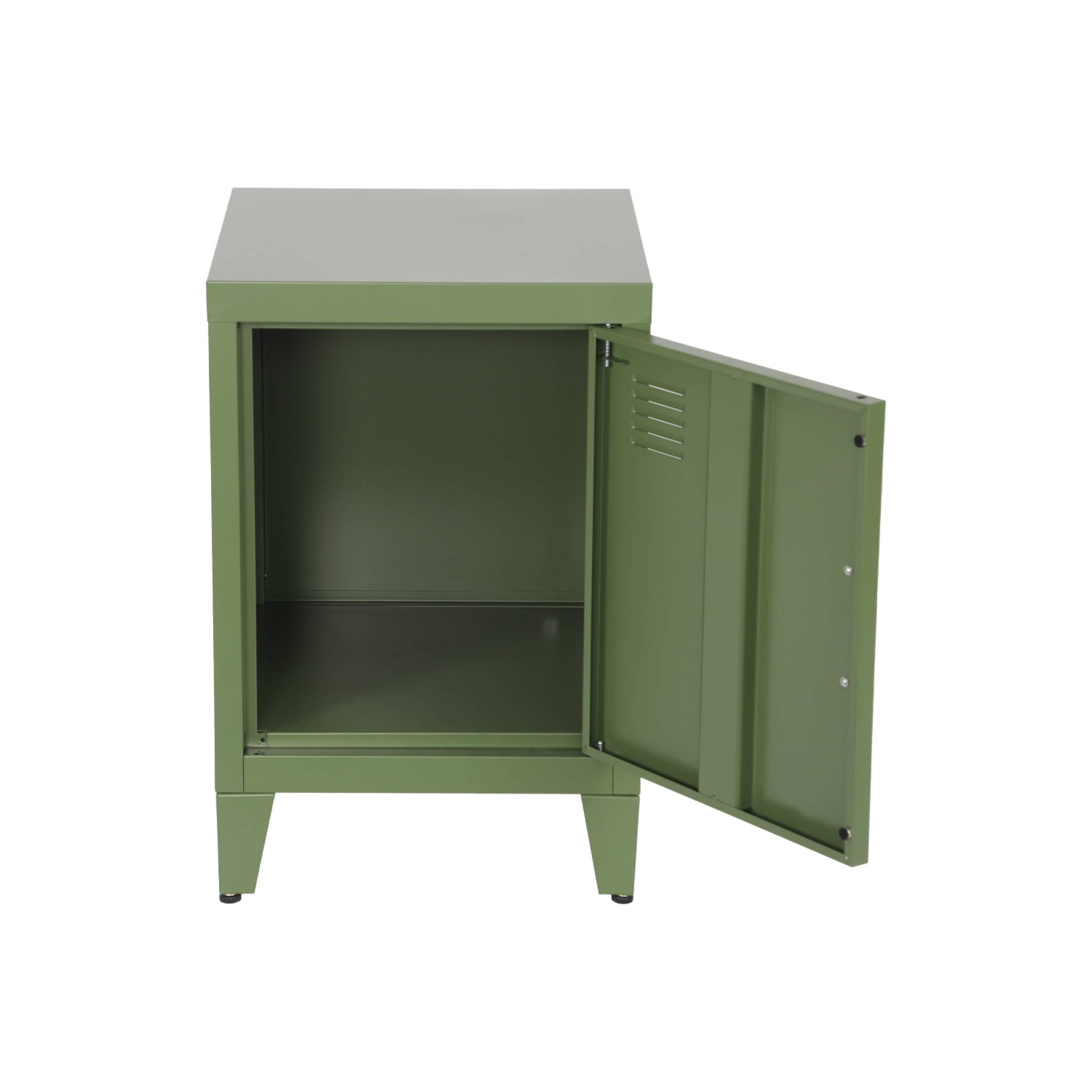 Table de chevet industrielle métal 1 porte (lot de 2) SOHO