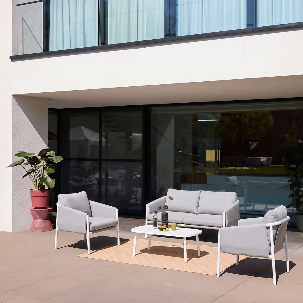Salon de jardin acier 4 places KYO