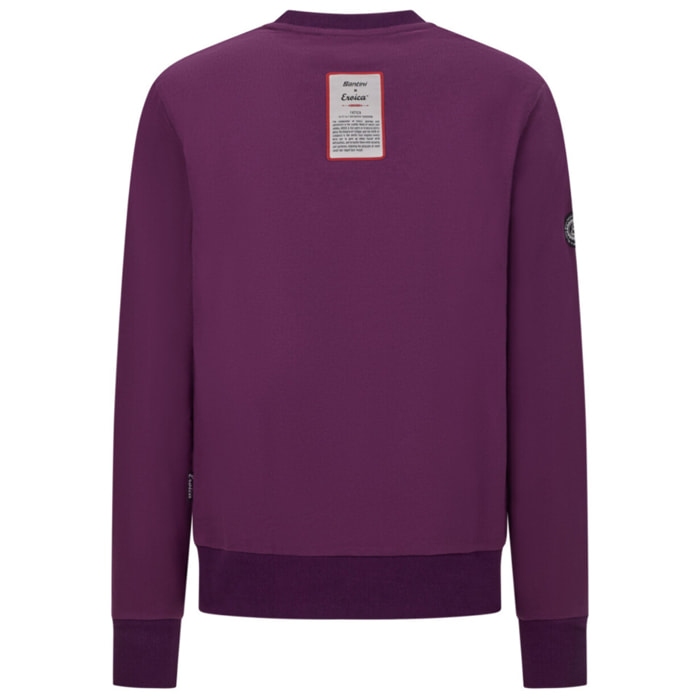 Valle - Felpa Girocollo - Bordeaux - Unisex