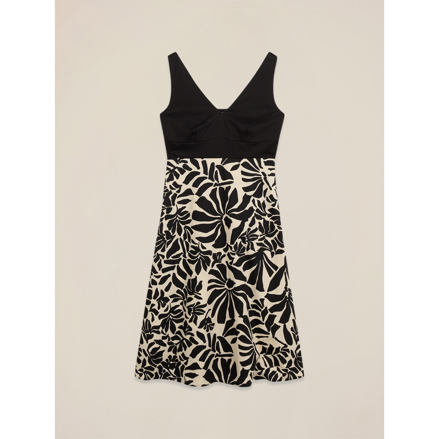 Oltre - Vestito midi combinato - Nero