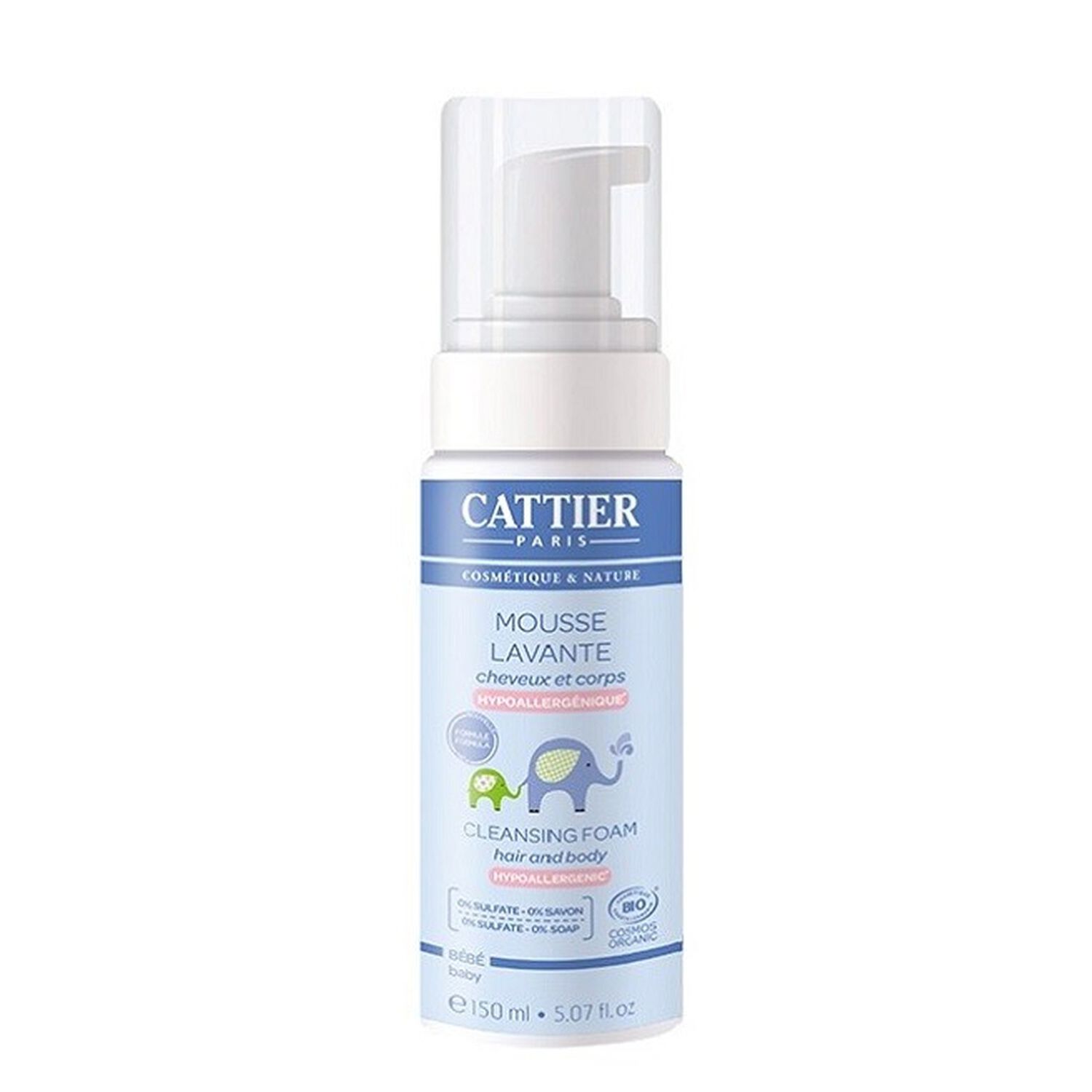 Mousse Lavante Bébé - Corps et Cheveux 150 ml