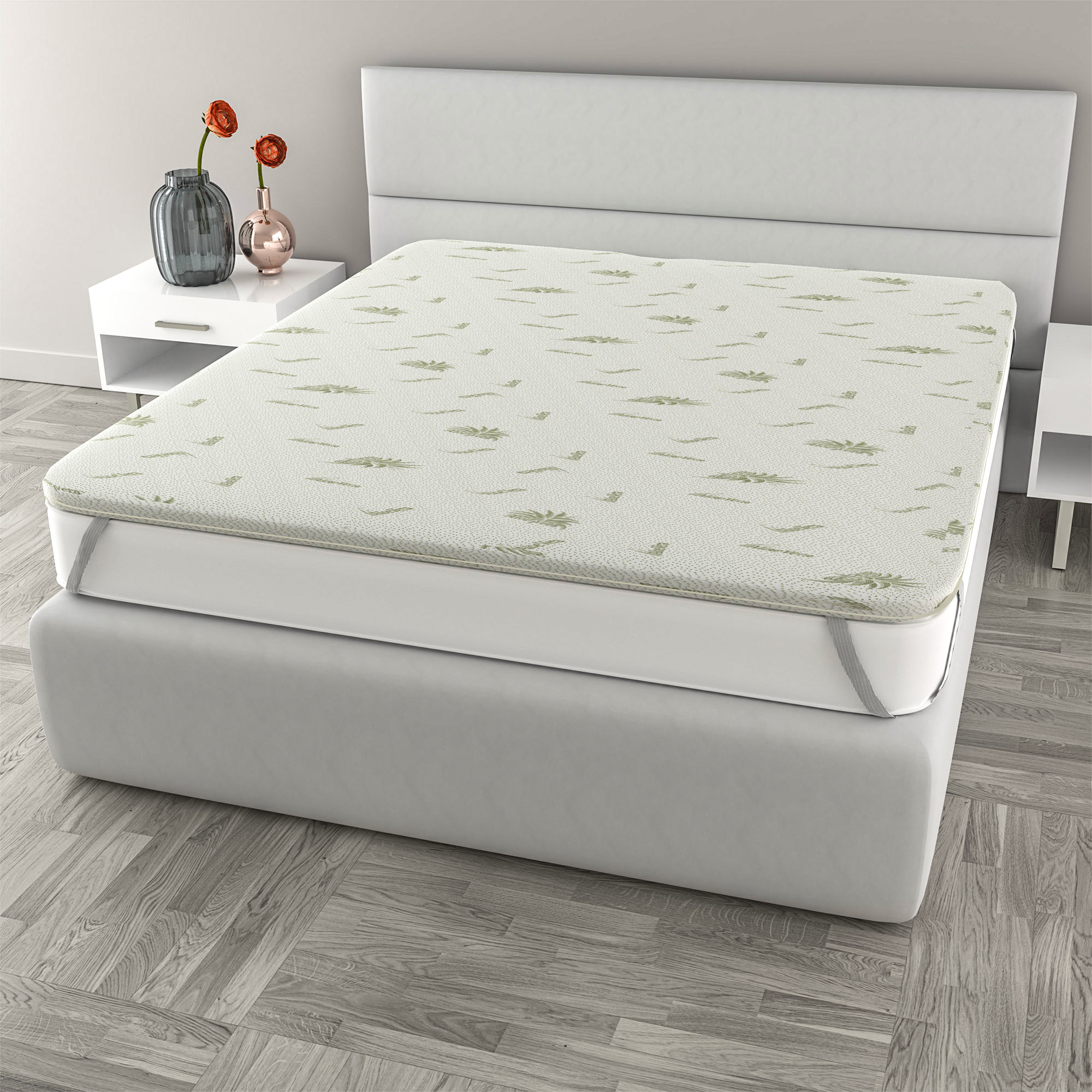 TOPPER VAULT CON FODERA ALOE