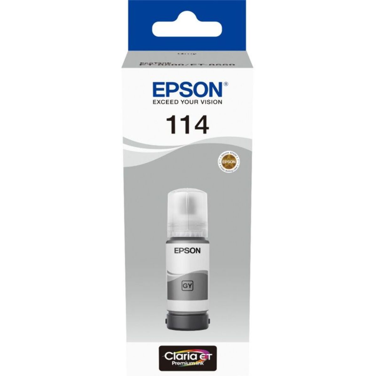 Cartouche d'encre EPSON Ecotank Bouteille 114 Gris