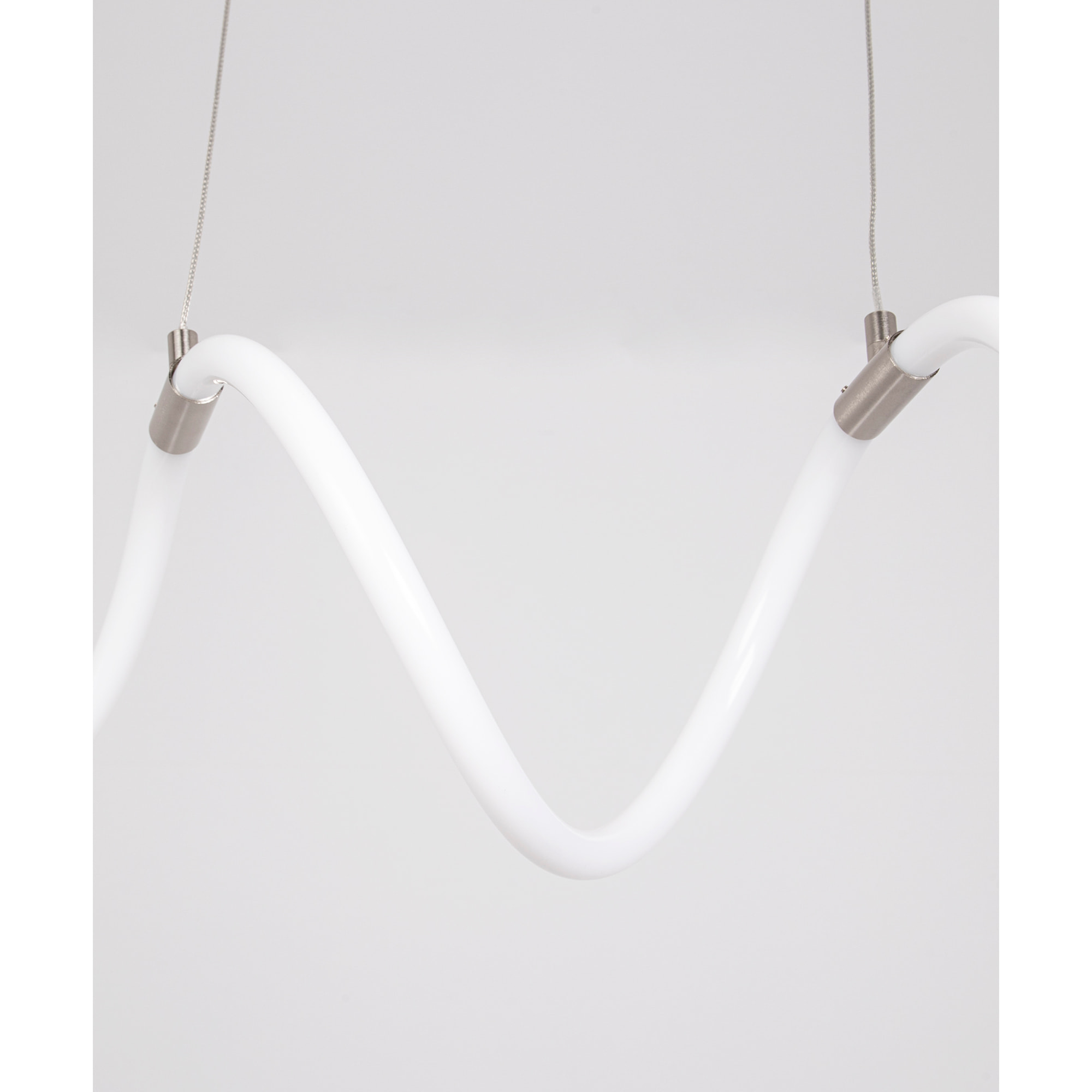 FORLIGHT Colgante Rolly LED 28W Blanco Neutro - 4000K Níquel Satinado para Interior de Techo en Comedor, Salón, Cocina