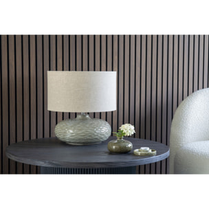 Lampada da tavolo Oldham in ceramica verde ø36 cm