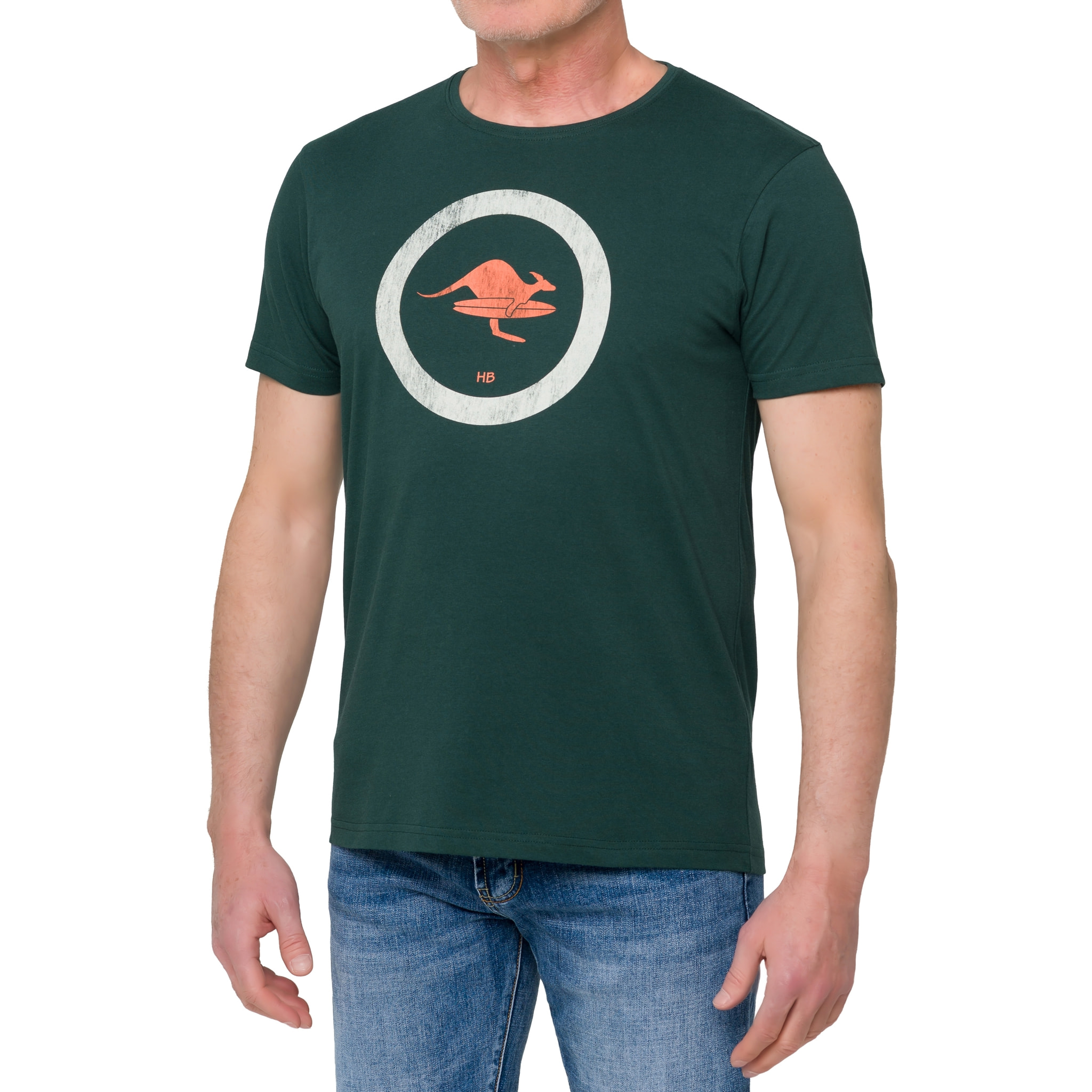 T-shirt in cotone 150 gr Hot Buttered Kailua Verde