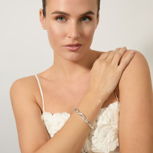 Pulsera Rasai acabado plata