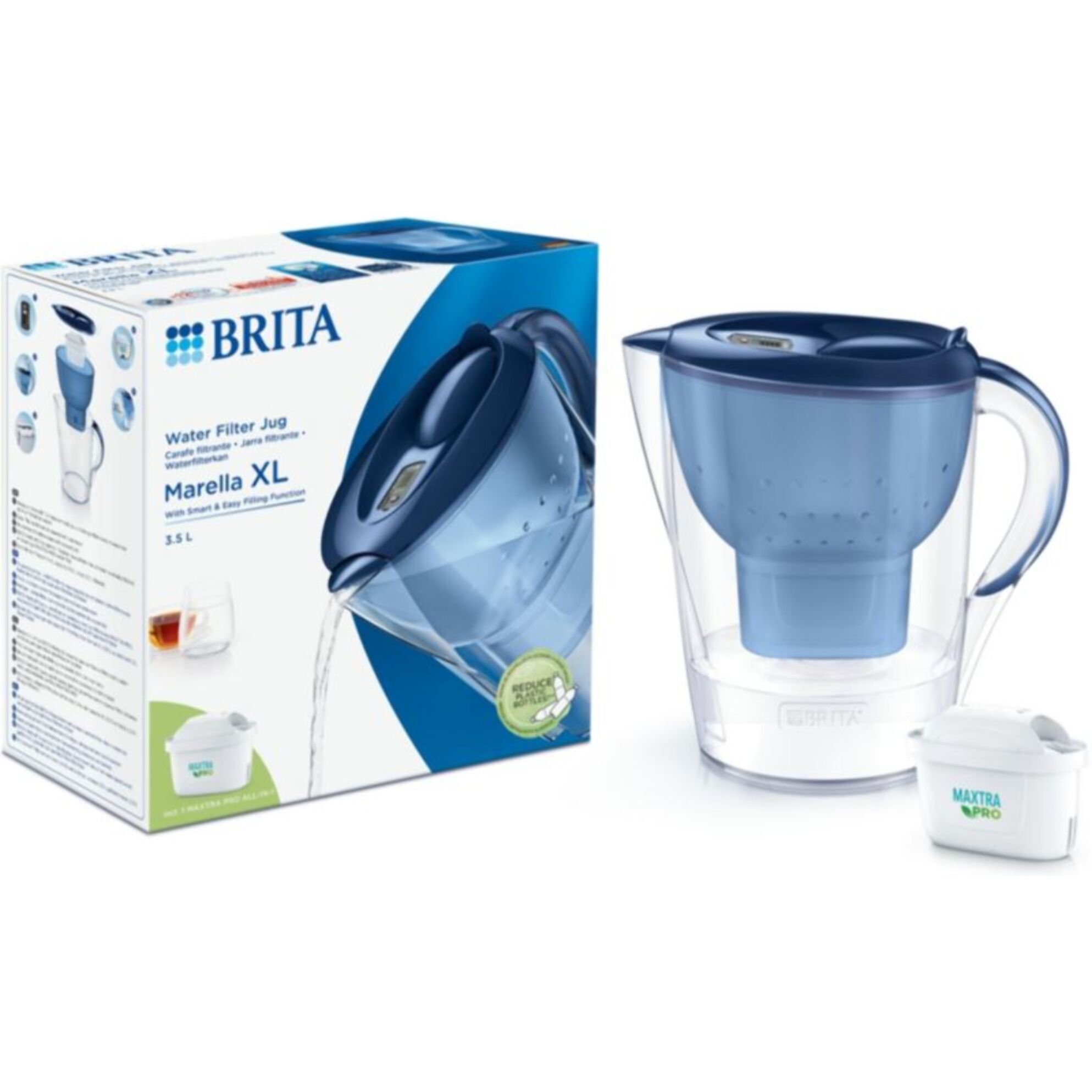 Carafe filtrante BRITA marella XL bleu