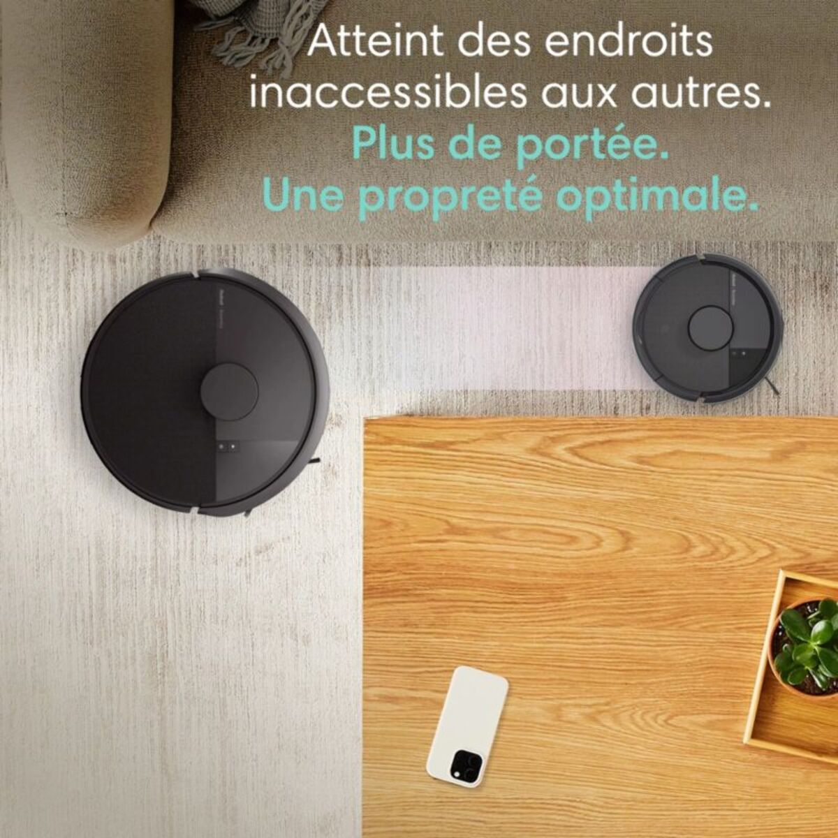 Robot Aspirateur Laveur IROBOT Roomba Mini Noir F155040