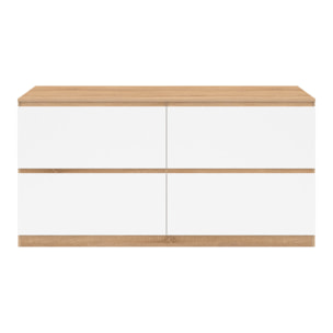 Meuble sous vasque suspendu Tom 4 tiroirs L120cm