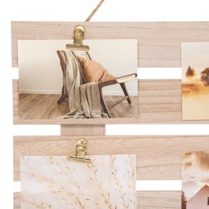 Porte photo "Cagette" beige 58x43cm