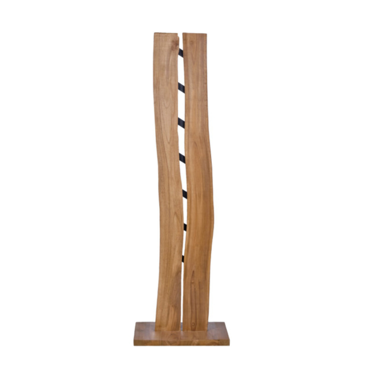 Range bouteilles 7 cases H146 cm en bois de teck et métal - VALENCE