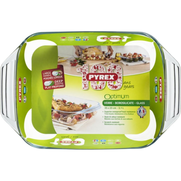 Plat au four PYREX rectangulaire 39x25 cm Irresistible