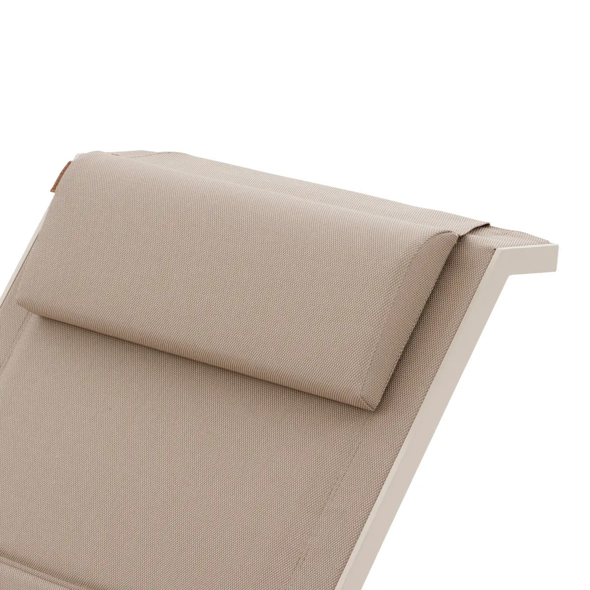 Transat "Allure" lin & argile 2 roues en aluminium et texaline