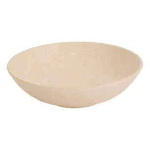 Assiette creuse Laetitia D21cm creme