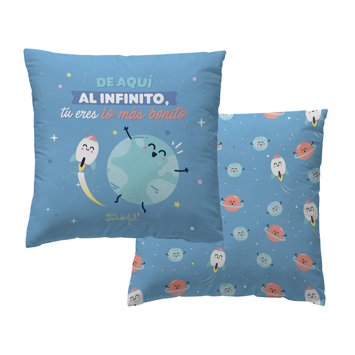 Funda de cojín reversible Mr.Wonderful Infinito 45X45 cm