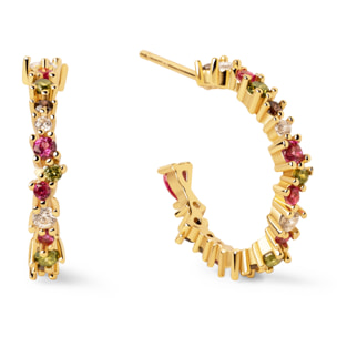 Orecchino Stellar Colors Argento Placcato Oro