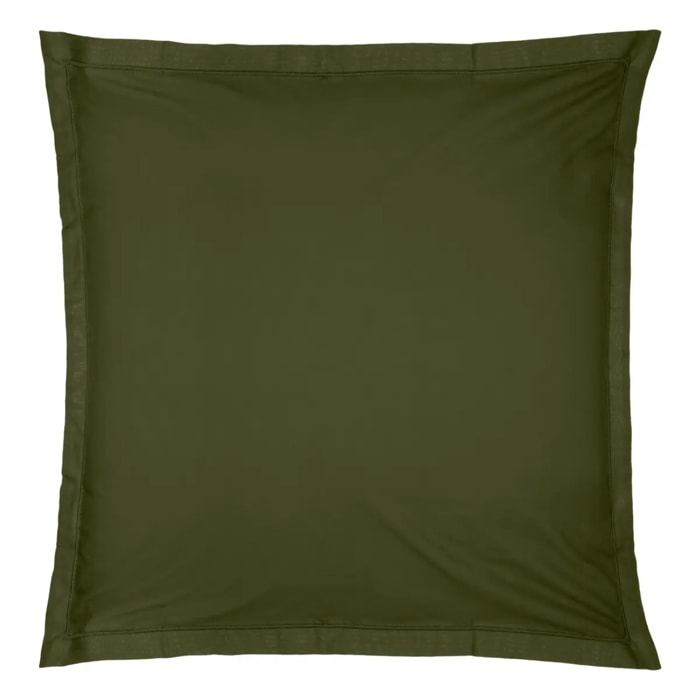 Taie d'oreiller "Carina" coton 63x63cm vert kaki
