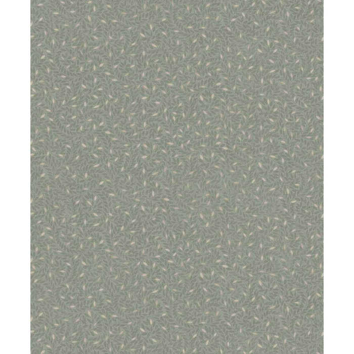 Papier peint végétal abstrait bleu marine nuit
