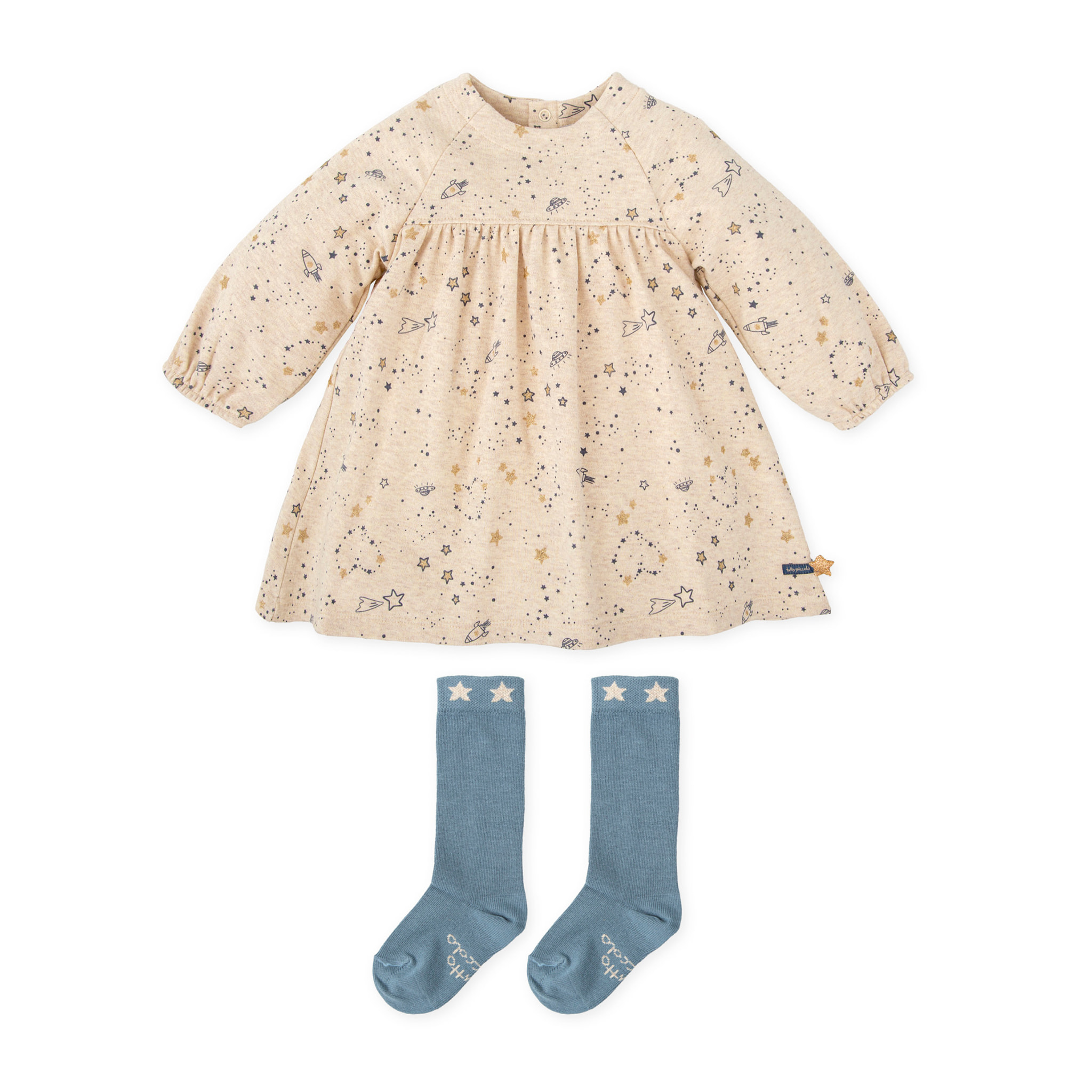 VESTIDO CON CALCETINES CRUDO - Crudo