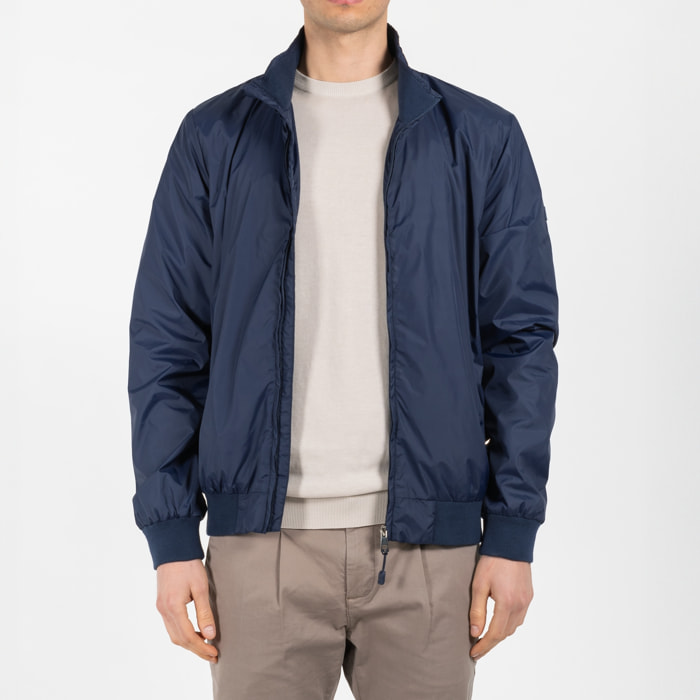 Giubbino nylon polo con patch gommato