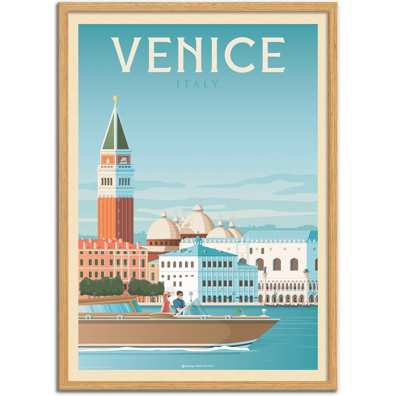 Affiche - Venice - Olahoop Travel Posters