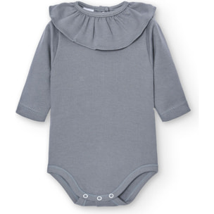 Body bebé manga larga cuello volante