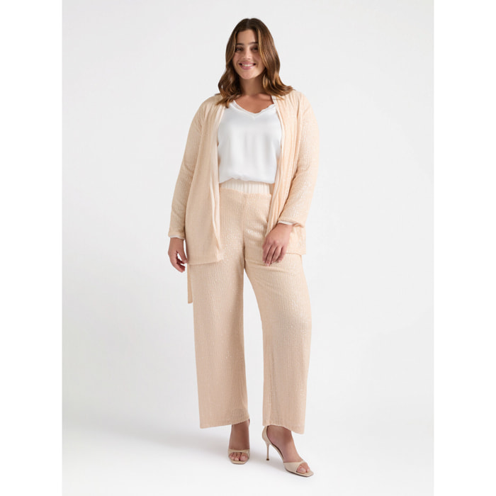 Fiorella Rubino - Coprispalle in full paillettes - Beige