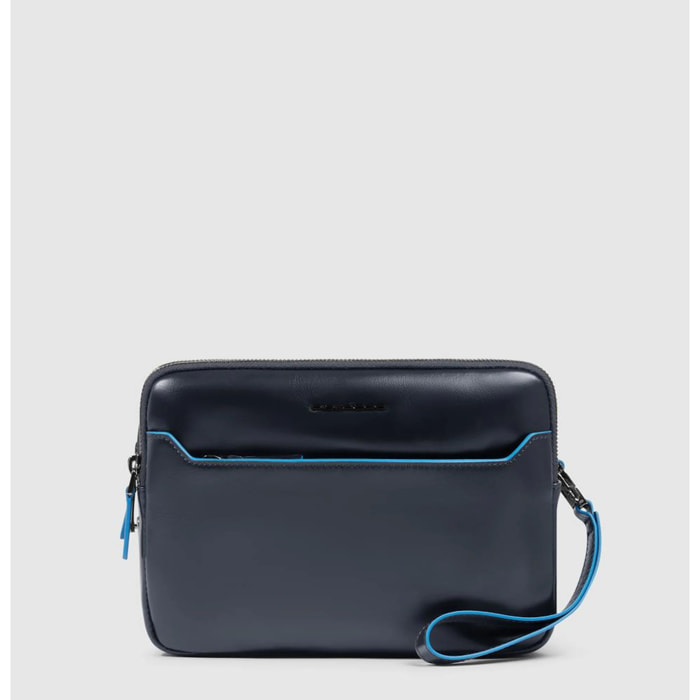 Piquadro Pochette porta iPad®mini con tracolla rimovibile e chiusura di sicurezza a impronta digitale