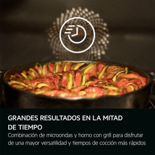 AEG Horno compacto 8000 MealAssist con Display CookSmart Touch 4,3 '', con WiFi TK8NK721B