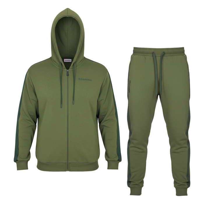 Tuta Ragazzo SUPERGA Cotone Felpato Full Zip Cappuccio